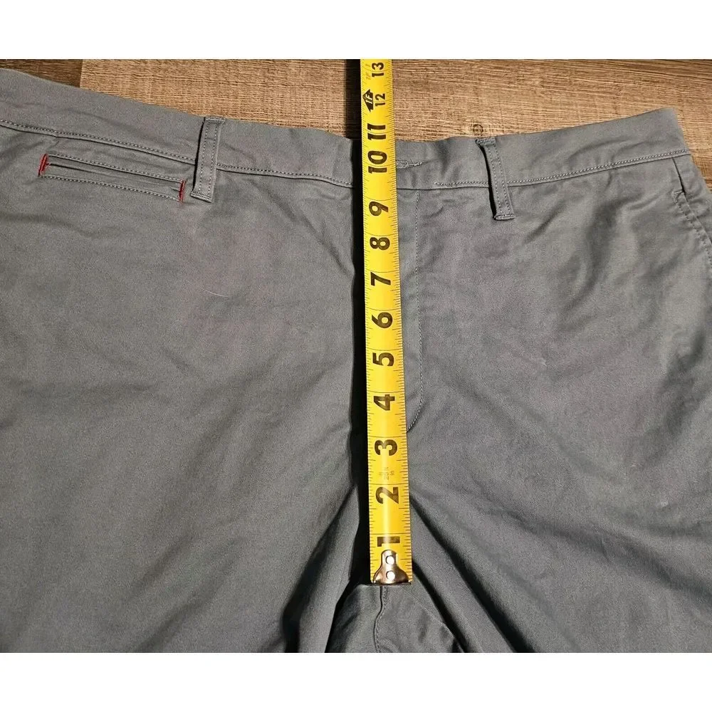Untuckit Mens St. Vincent Chino Golf Shorts Size 36 Color Blue Stone‎ Outdoor